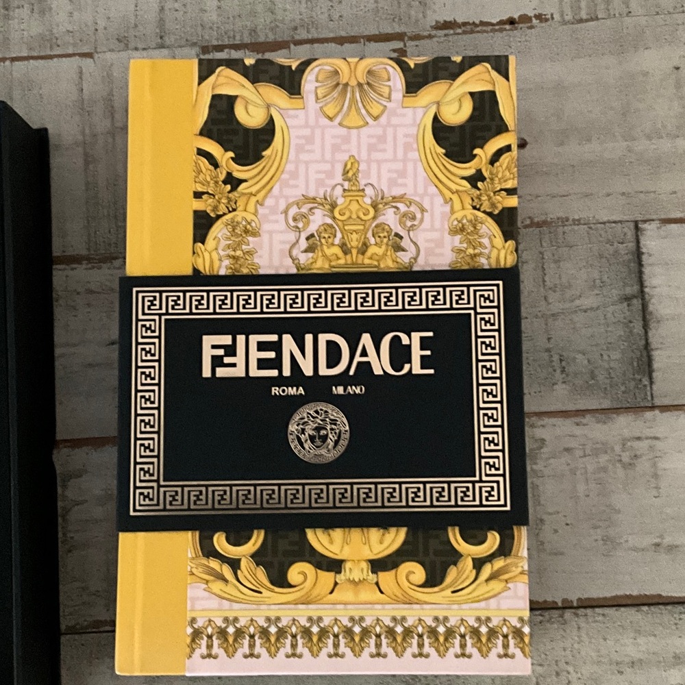 NEW FENDACE Fendi x Versace 2022 Notebook Set of 3
Books Black/Yellow/Multi - Picture 2 of 11